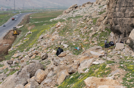 کشف دو لایه باستانی مربوط به دوران پارینه سنگی میانی و نوین در کرمانشاه