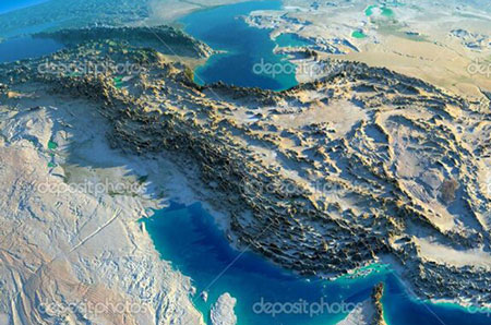 تصویر ماهواره ای  زیبا از ایران  
